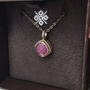 Anna Beck ruby pendant necklace
